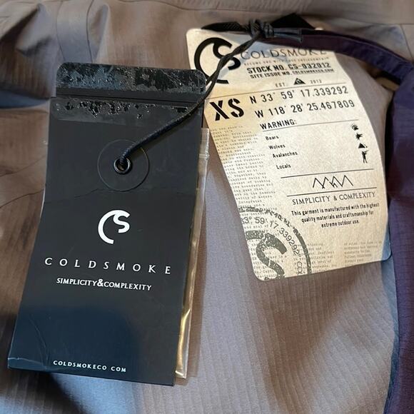 Coldsmoke Hooded lightweight Rain Jacket Purple Size XS Unisex BNWT - Picture 12 of 16